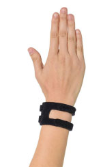 Treatment usually involves some form of support in the early stage for symptom management in the form of supportive strapping or use of a wrist widget-like support.